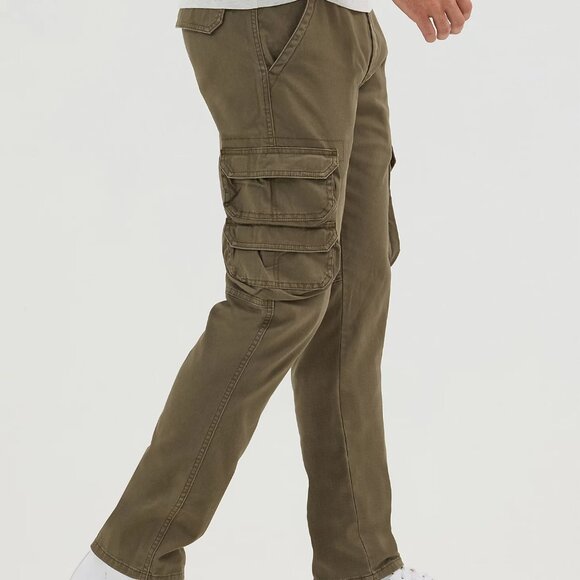NEW Wrangler Pine Green Relaxed Fit Flex Cargo Pants - Picture 2 of 10